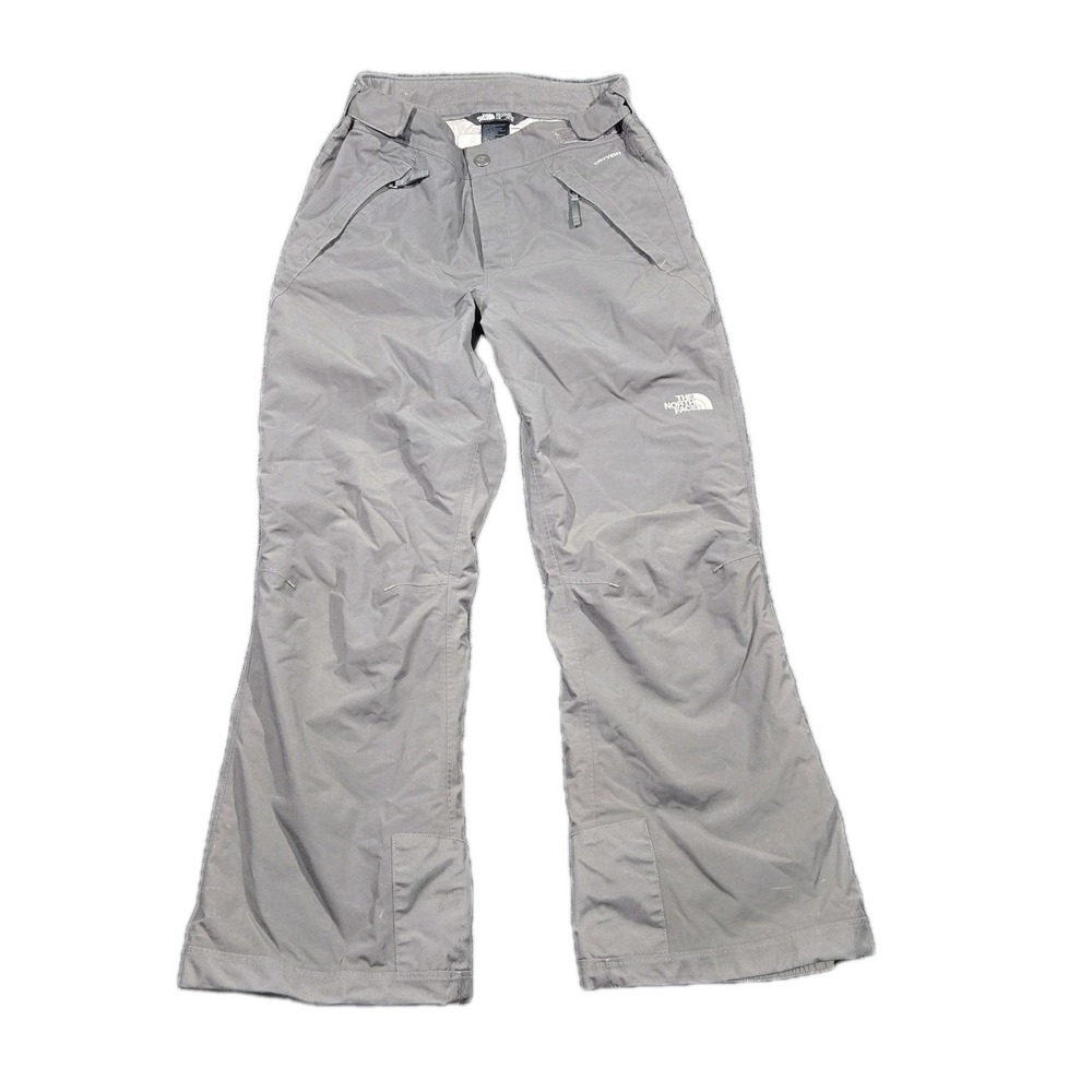 Gray North Face Dry Vent Snow Pants Girls Size Large 14/16 EZ Grow